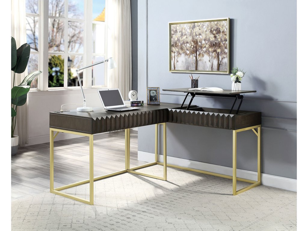 Corner Desk, Walnut - main image