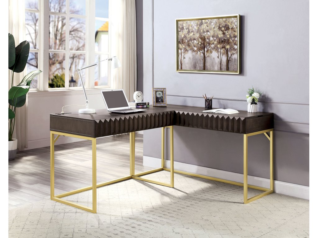 Corner Desk, Walnut - image 1