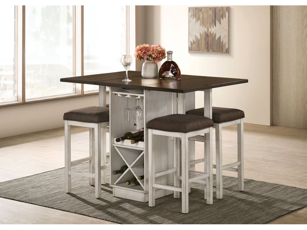 Counter Ht. Table w/ 2 x 15" Leaves - main image