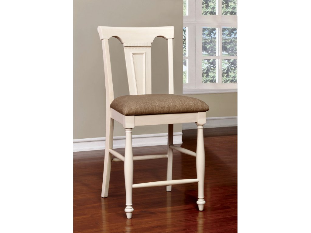 Ctr.Ht. Chair, Off-White/Cherry (2/CTN) - main image