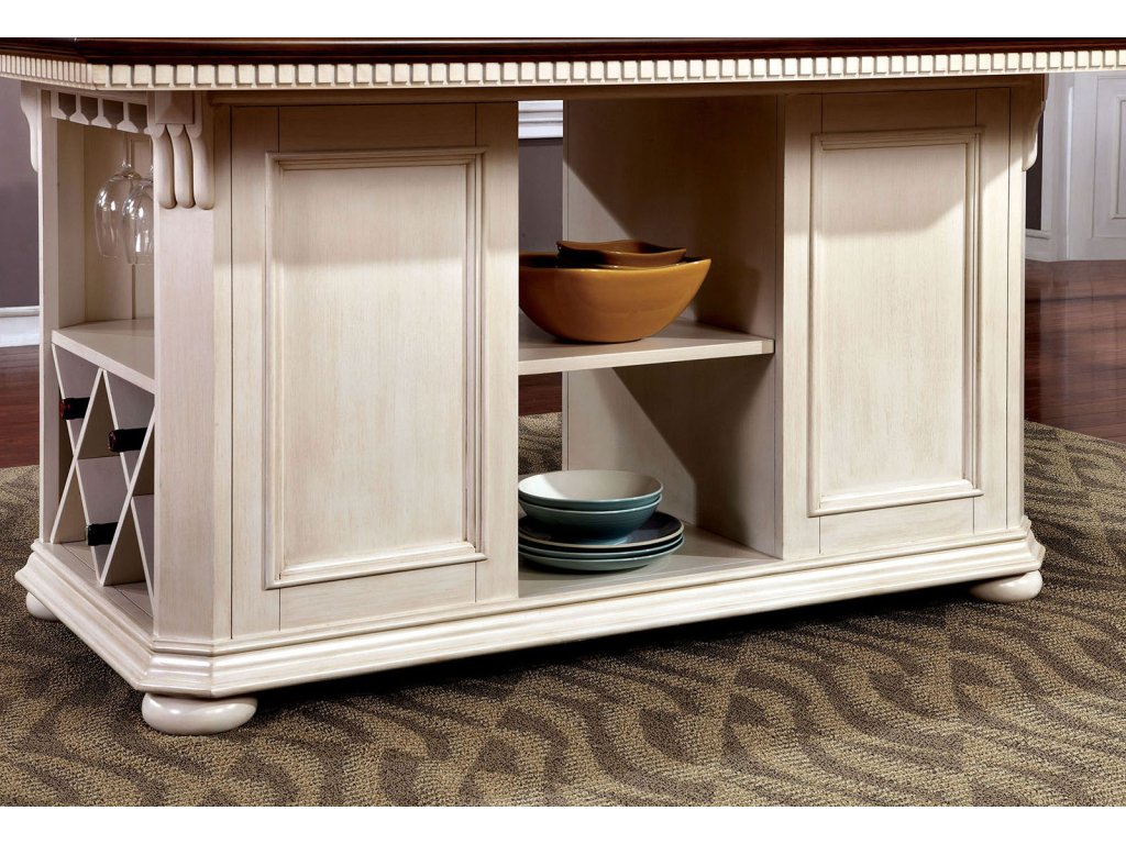 Counter Ht. Table, Off-White/Cherry - image 4