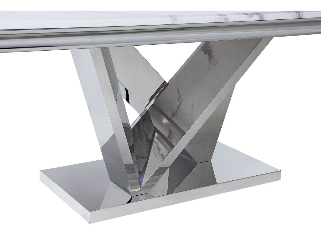 7 Pc. Dining Table Set, Gray Chairs - image 1