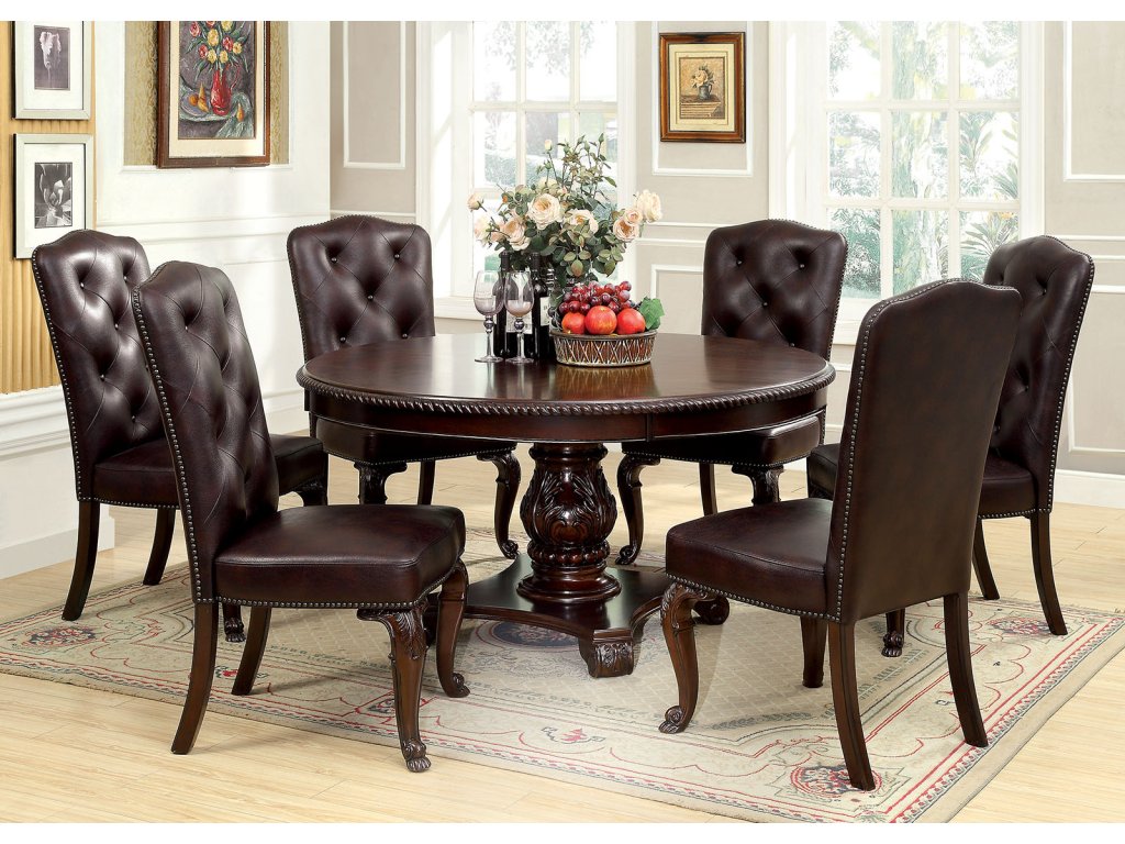 Table + 6 Leatherette Chairs - main image