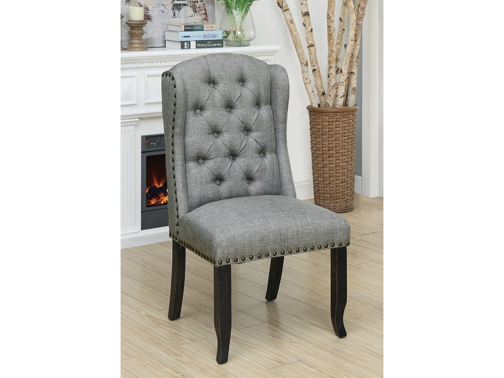 Wingback Chair, Light Gray (2/CTN) - main image