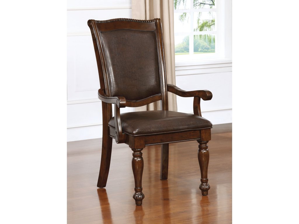 Arm Chair (2/CTN), Brown Cherry - main image
