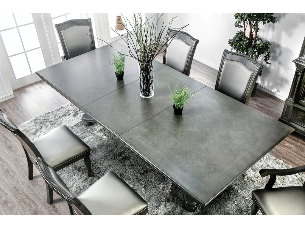 9 Pc. Dining Table Set (2AC+6SC) - image 1