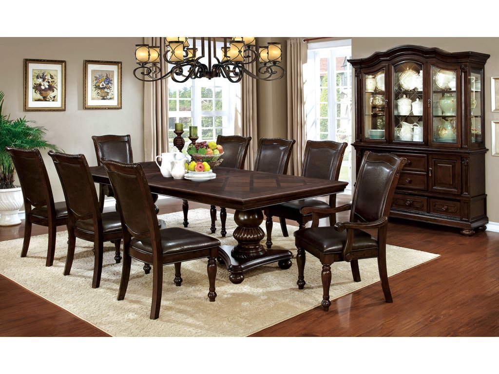 Arm Chair (2/CTN), Brown Cherry - image 1