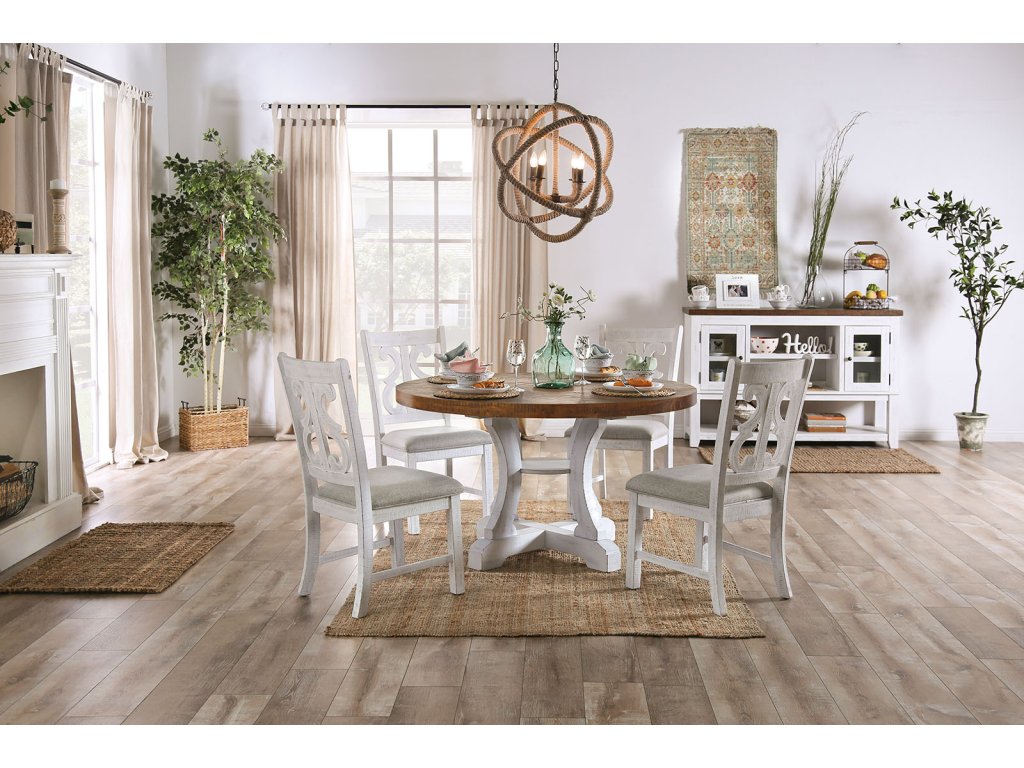 5 Pc. Round Dining Table Set - image 2