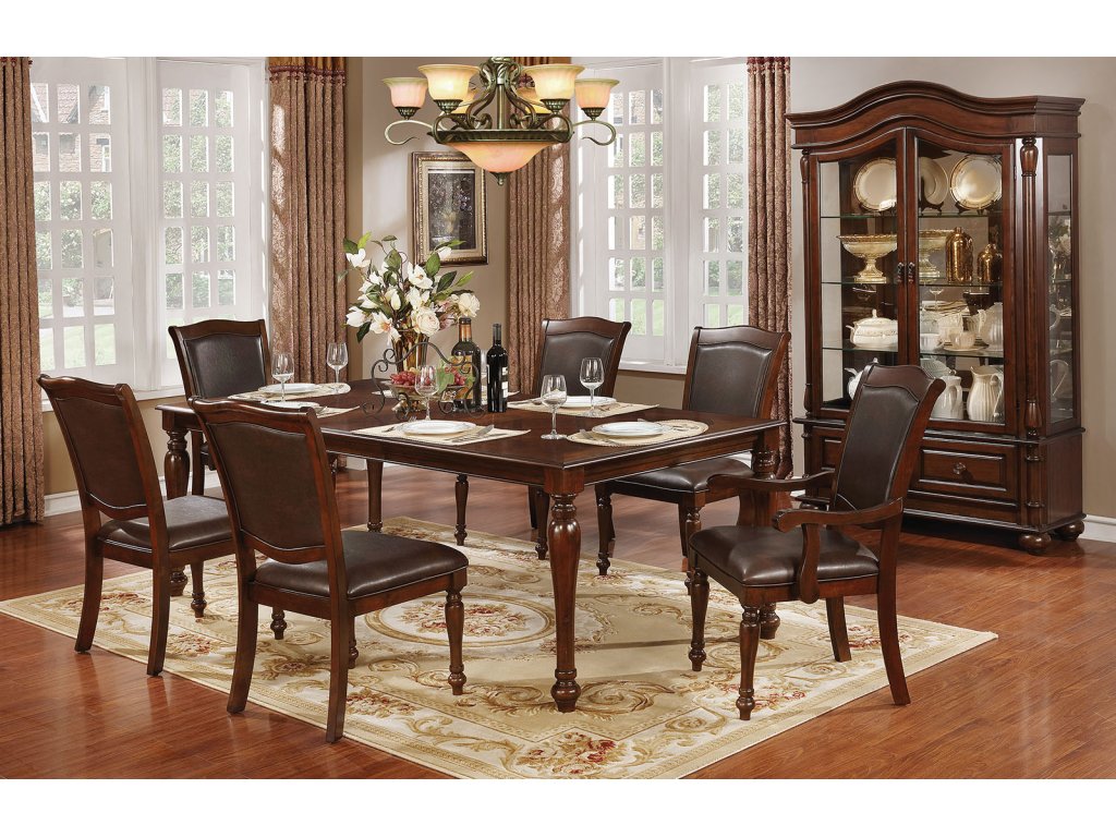 7 Pc. Dining Table Set (2AC+4SC) - image 1