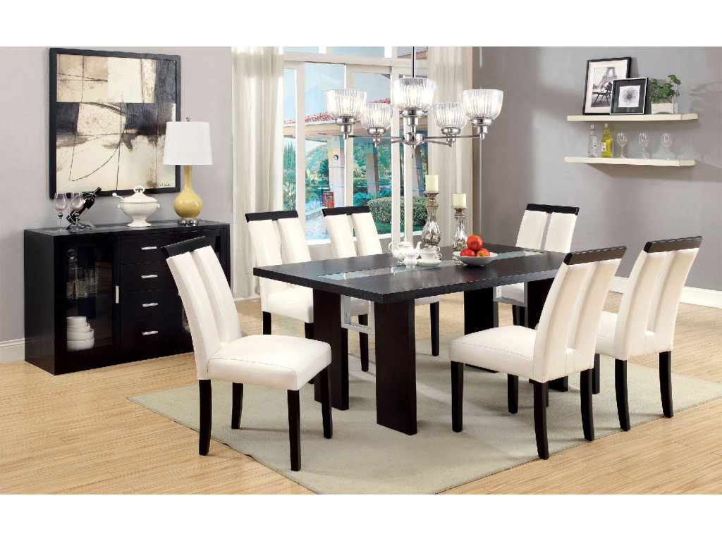 Glass-Insert Dining Table - main image