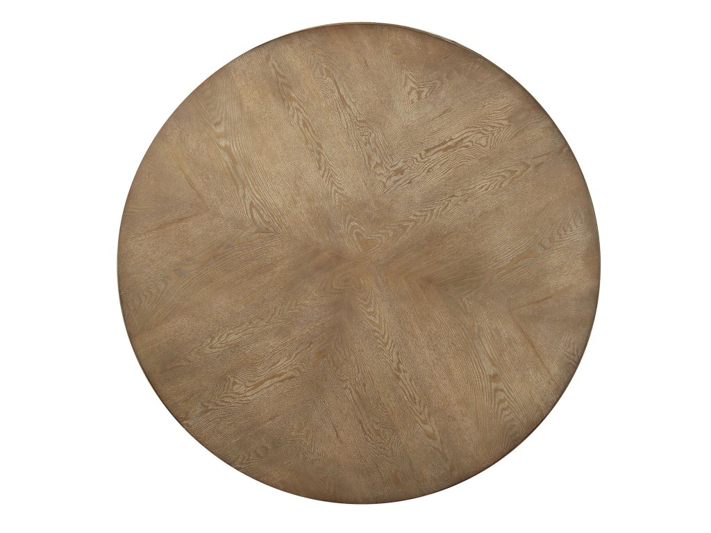 Round Dining Table, Rustic Oak - image 2