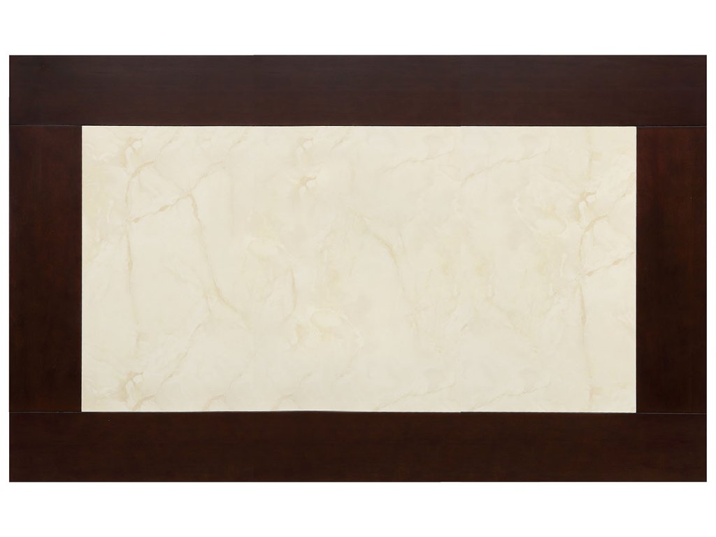 Dining Table, Faux Marble Top - image 1