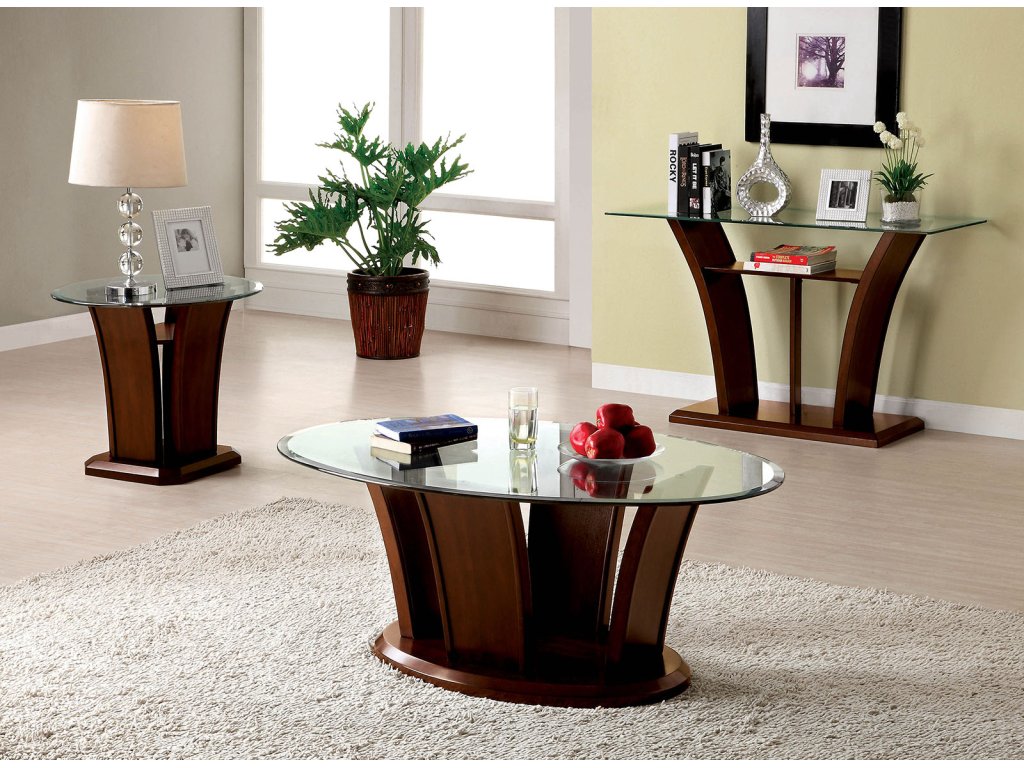 Coffee Table, Brown Cherry - image 1