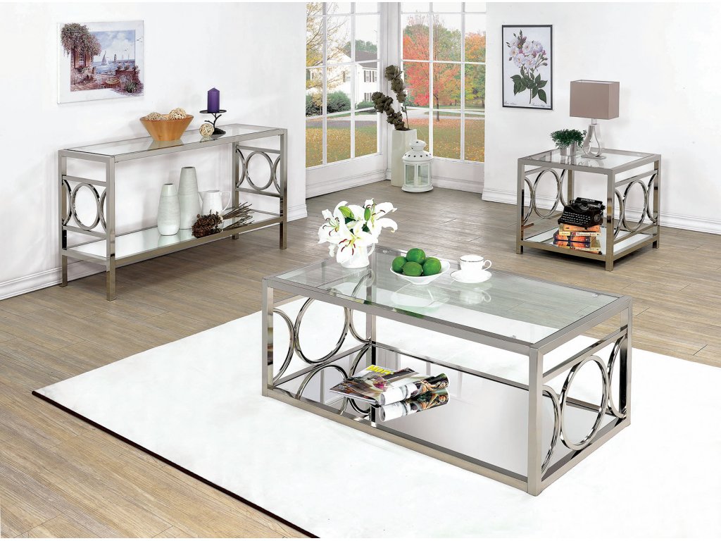 Sofa Table, Chrome - image 1