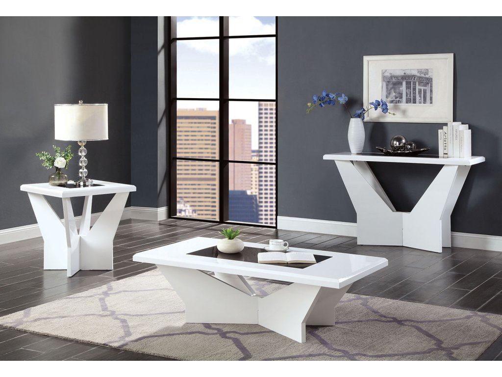 Sofa Table, White - image 1
