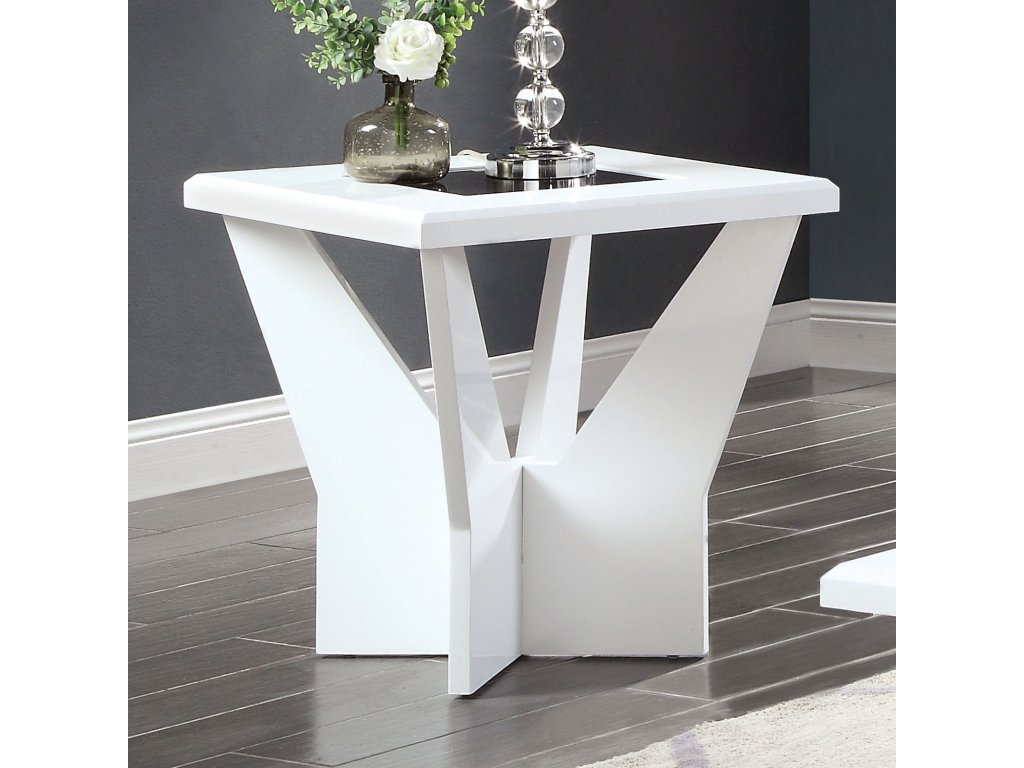 End Table, White - main image
