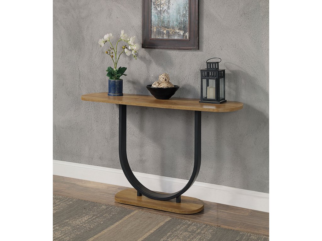 Sofa Table, Rustic Oak/Sand Black - main image