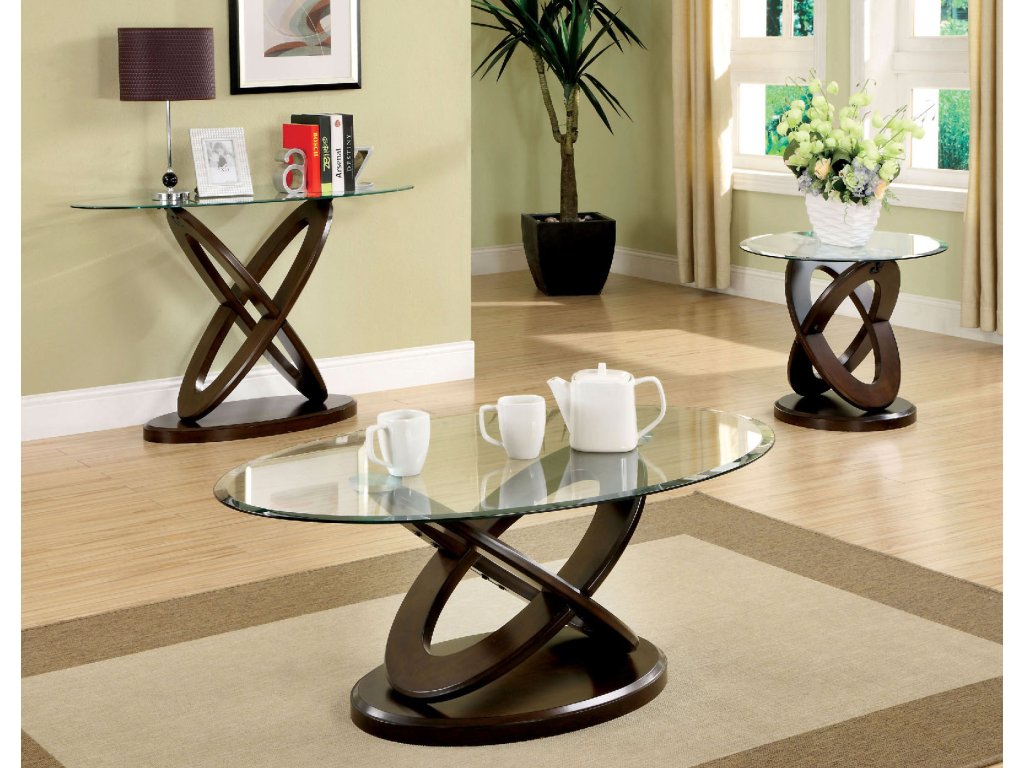 Sofa Table, Dark Walnut - image 1