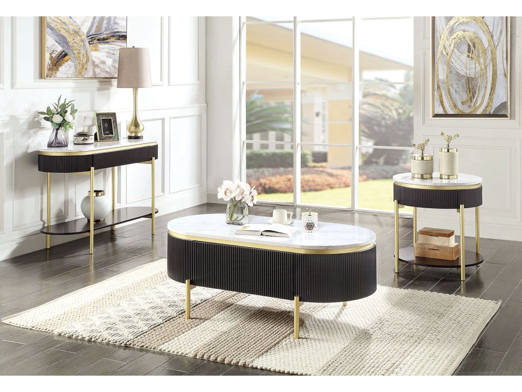 Sofa Table, Dark Walnut - image 1