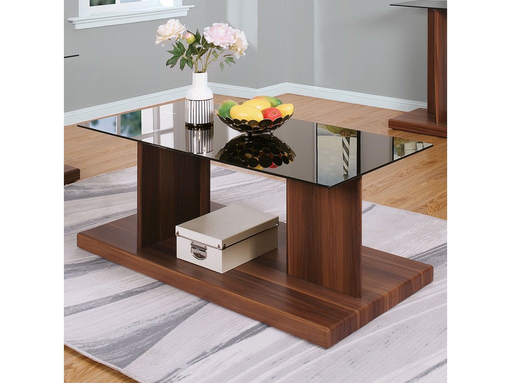 Coffee Table, Black/Dark Walnut - main image