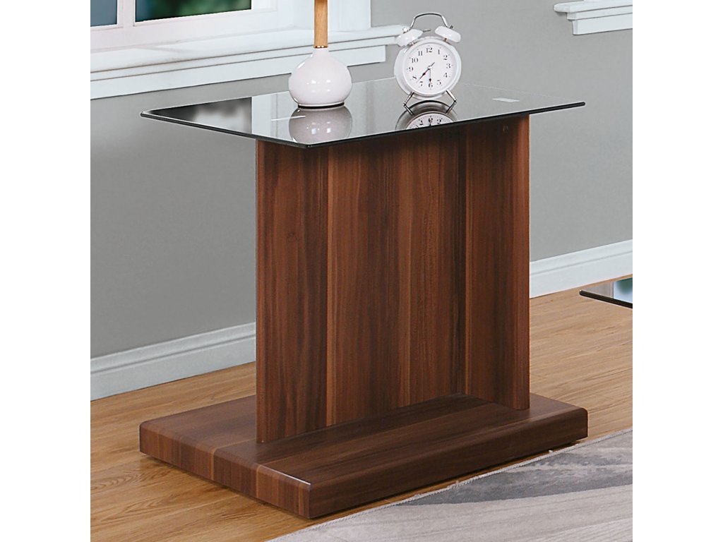 End Table, Black/Dark Walnut - main image