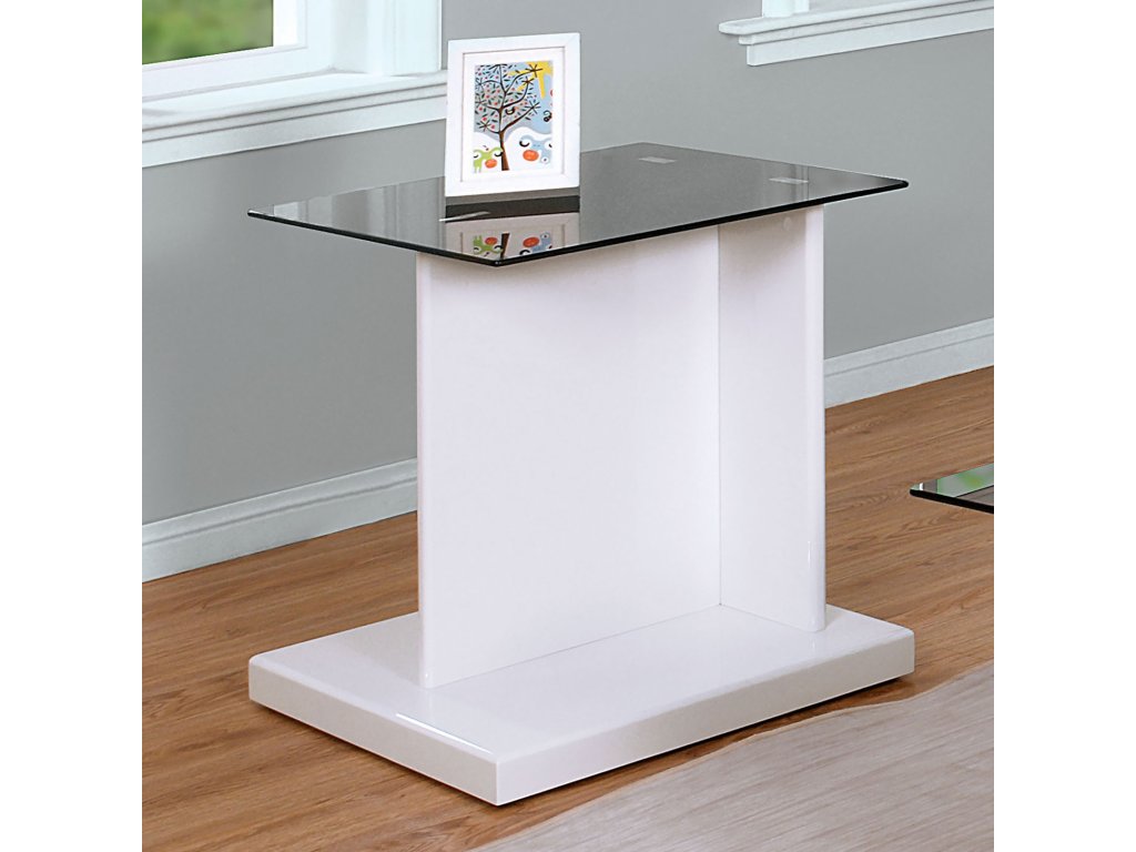 End Table, Black/White - main image