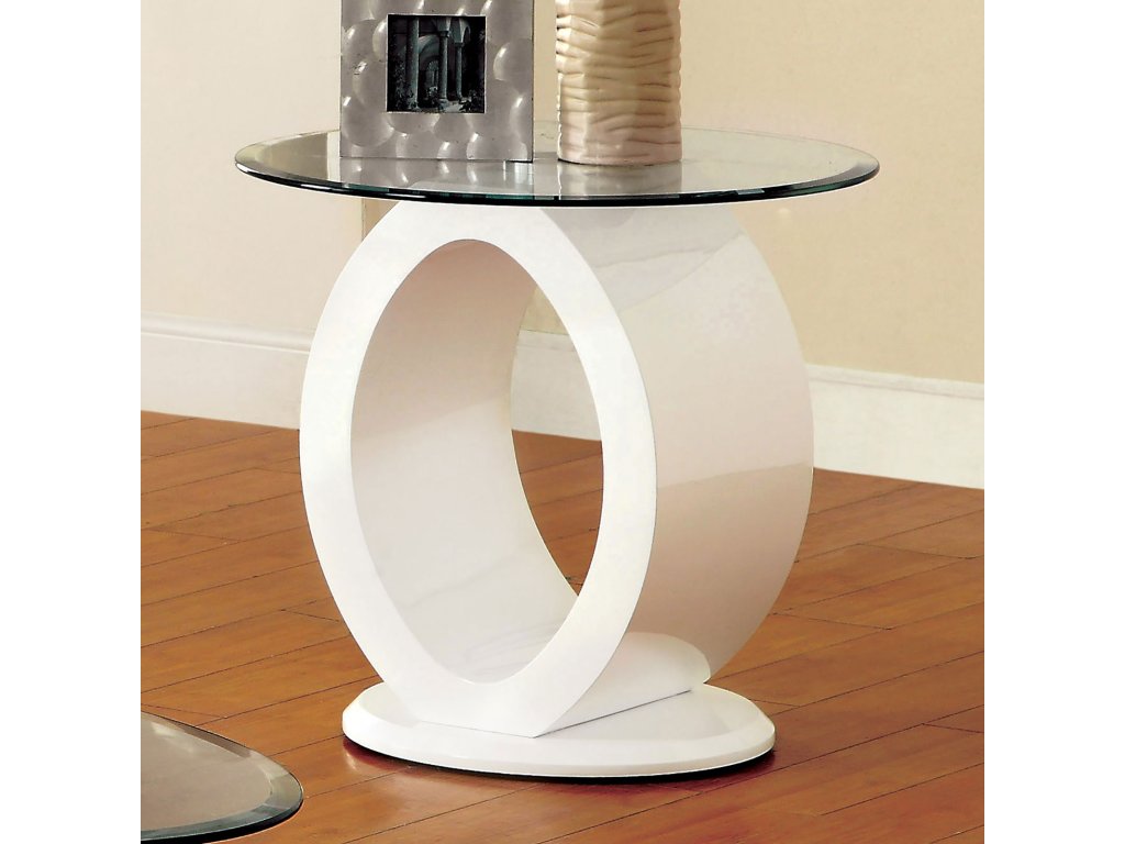End Table, White - main image