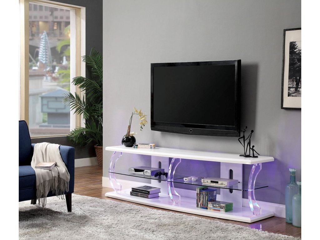 60" TV Stand, White - image 1