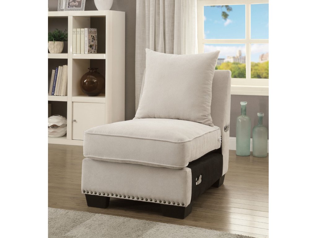 Armless Chair, Beige - main image