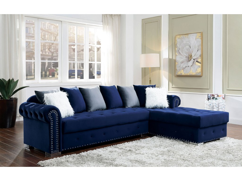 Sectional, Blue - main image