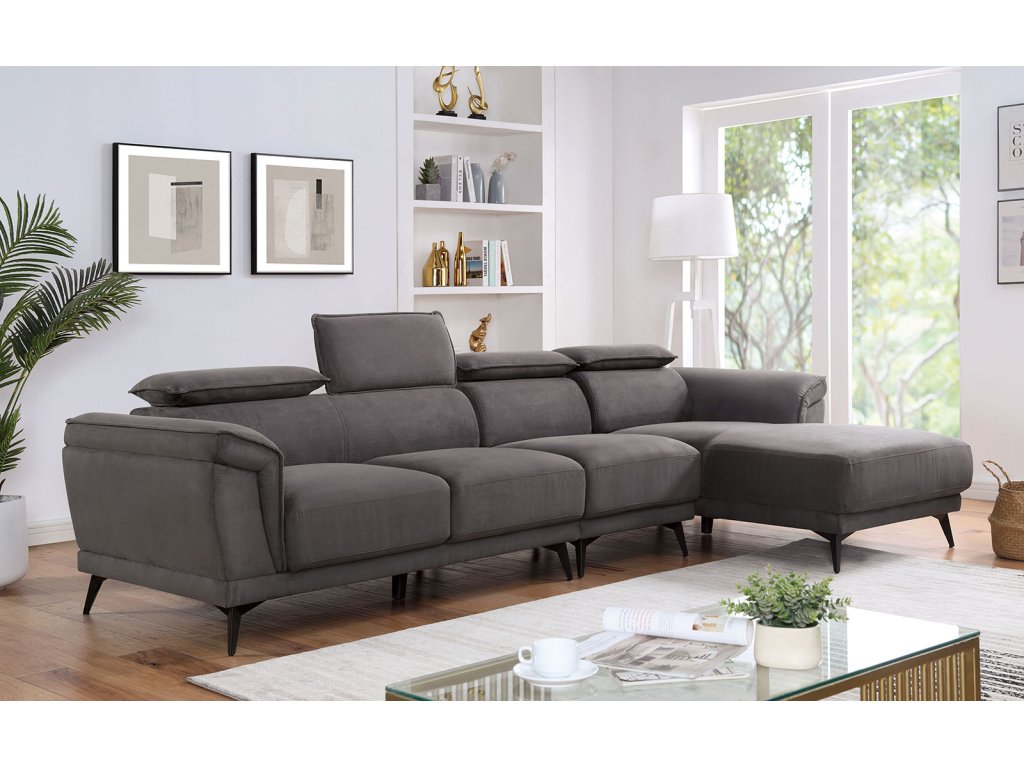 Sectional, Dark Gray - image 1