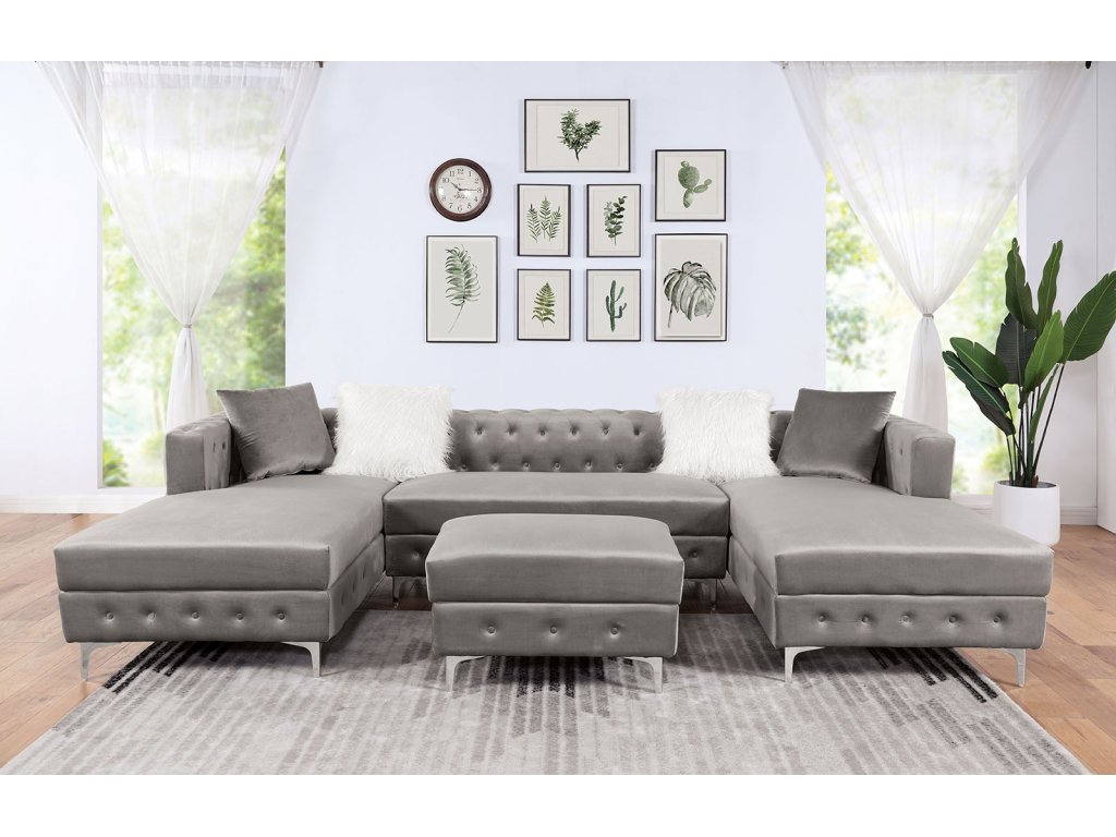 Sectional, Gray - main image