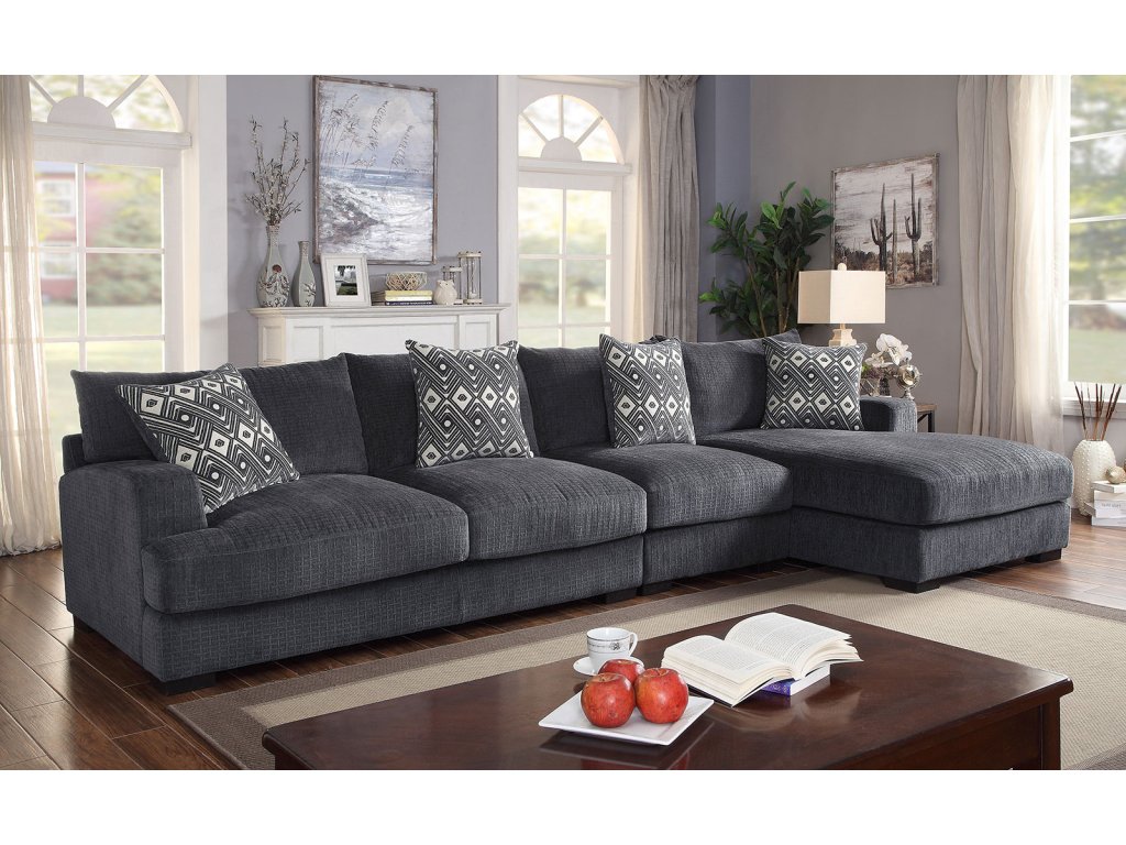 Large L-Shaped Sectional, Right Chaise - image 1
