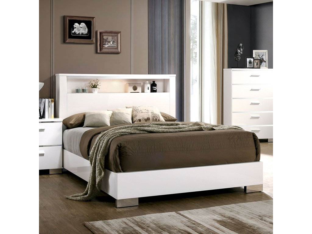Nightstand w/ USB, White - image 1