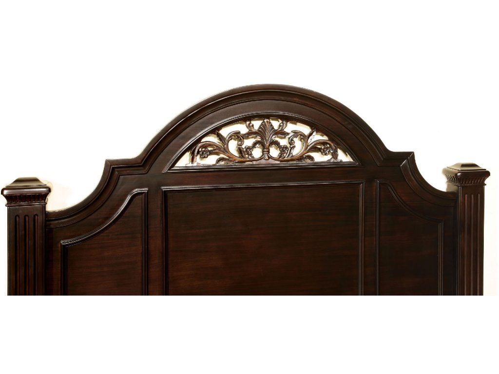 E.King Bed, Dark Walnut - image 1