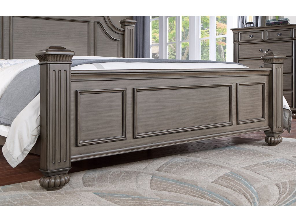 E.King Bed, Gray - image 2