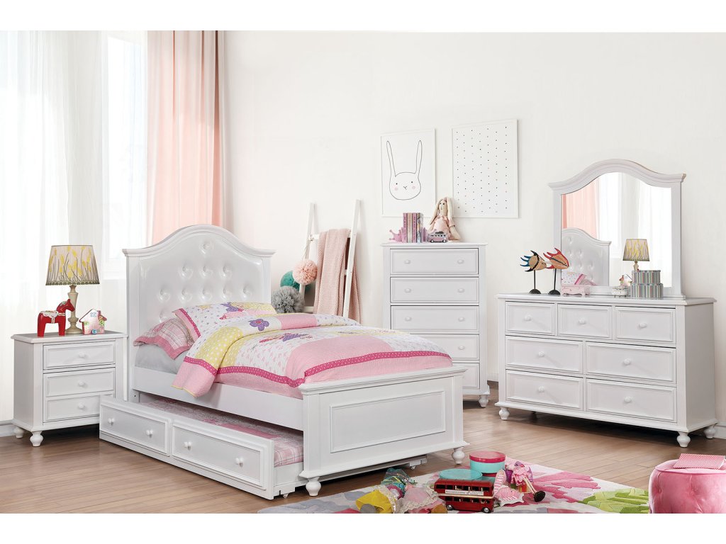 Twin Bed, White - image 3