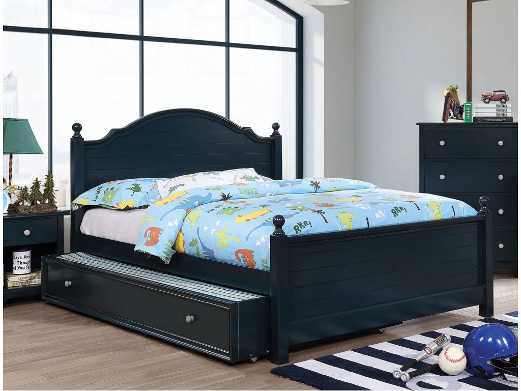 Twin Bed, Blue - main image