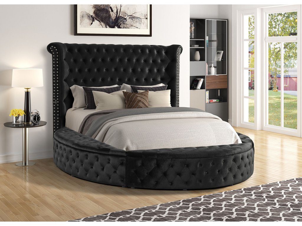 Queen Bed, Black - image 1