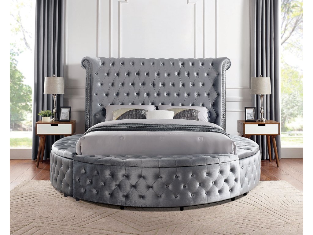 E.King Bed, Gray - image 5