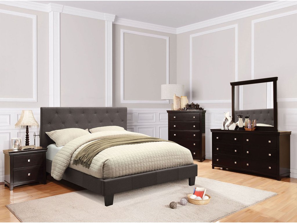 Queen Bed, Gray - image 2