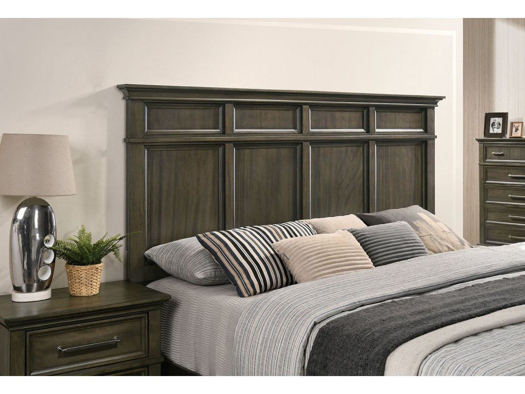 E.King Bed, Gray - image 2
