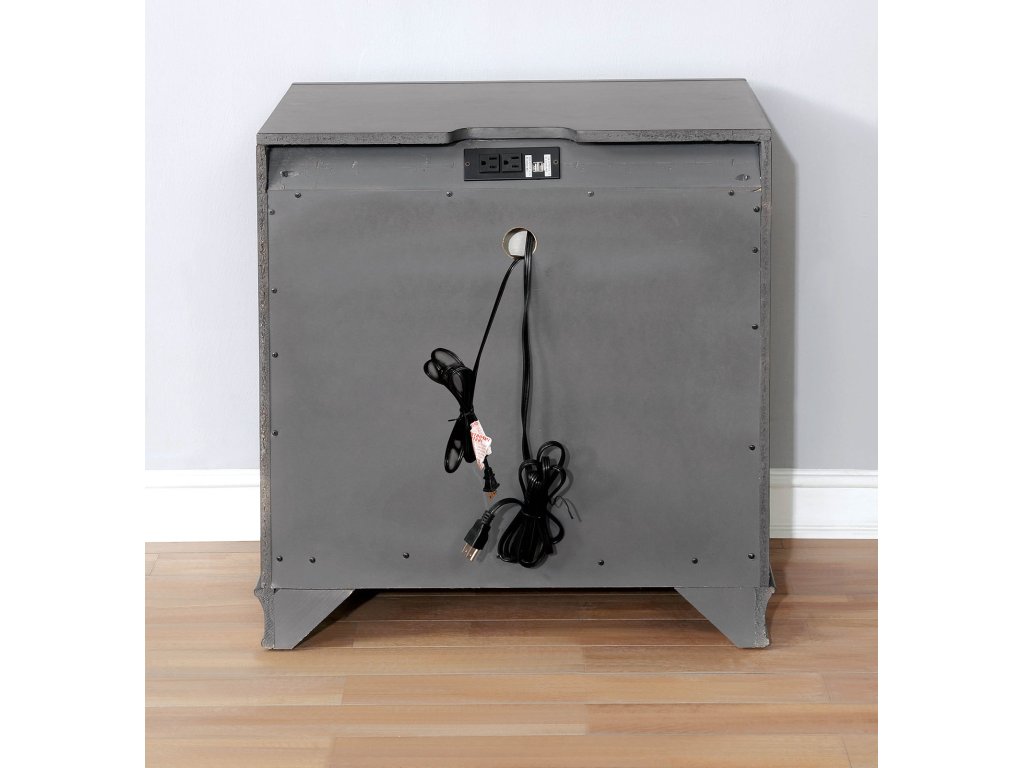 Nightstand w/ USB, Gray - image 5