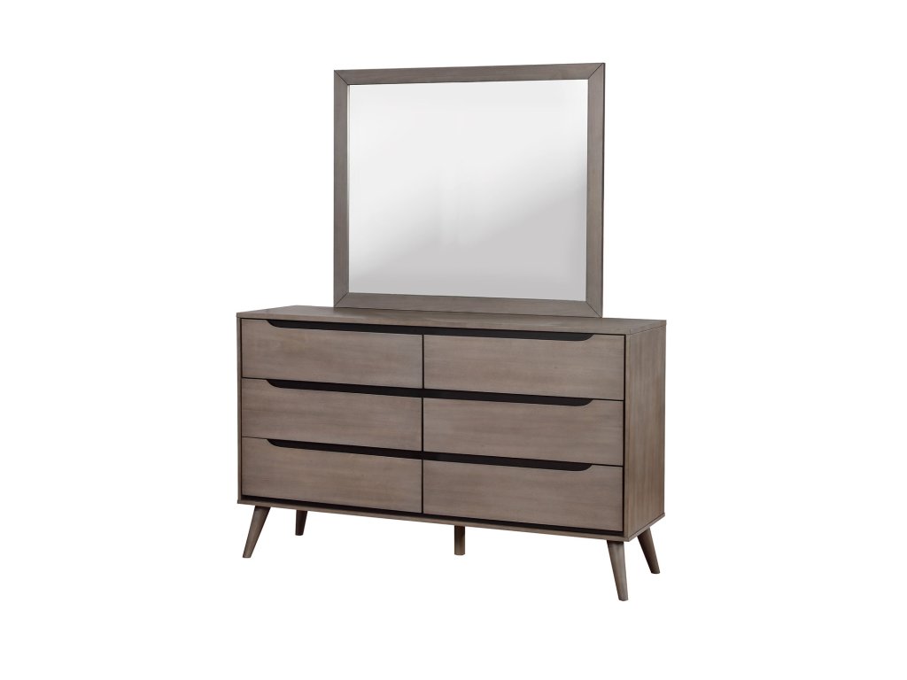Rectangular Mirror, Gray - image 2