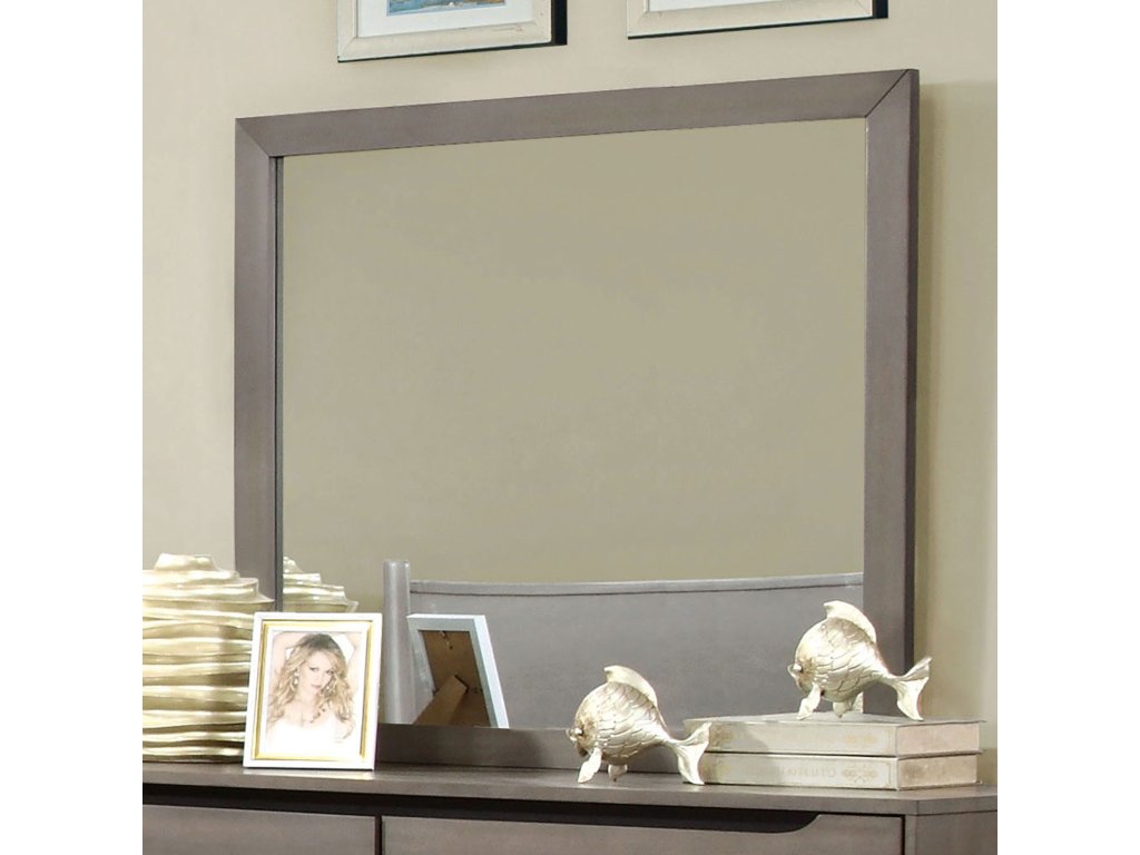Rectangular Mirror, Gray - main image