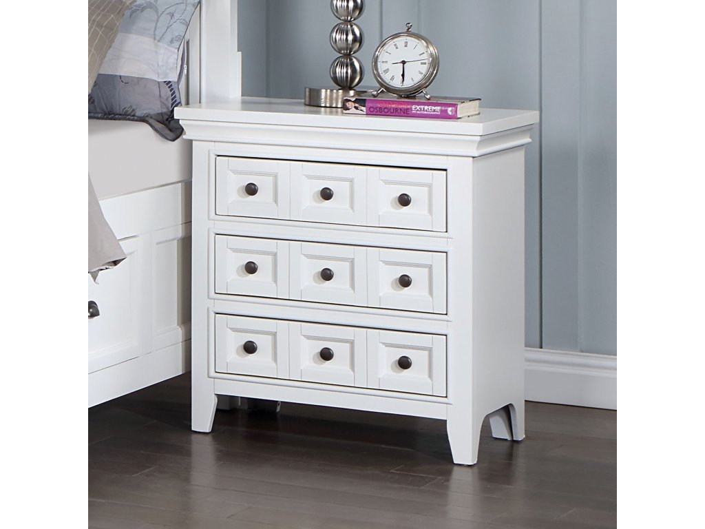 Nightstand w/ USB, White - main image