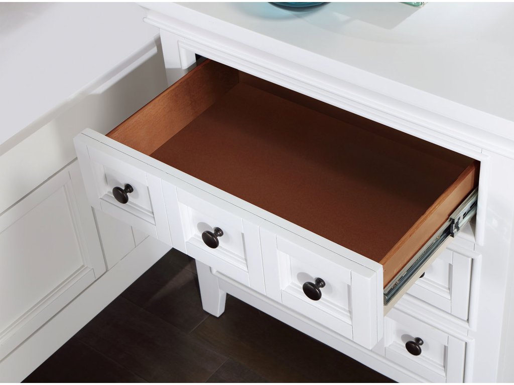 Nightstand w/ USB, White - image 2
