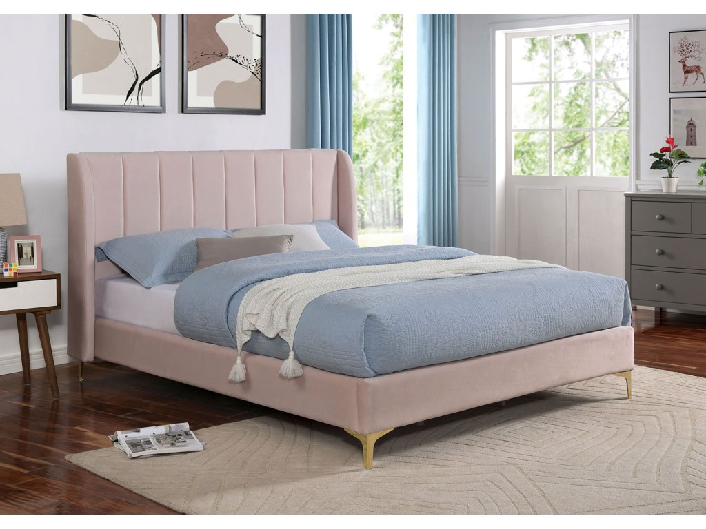 Queen Bed, Light Pink - main image