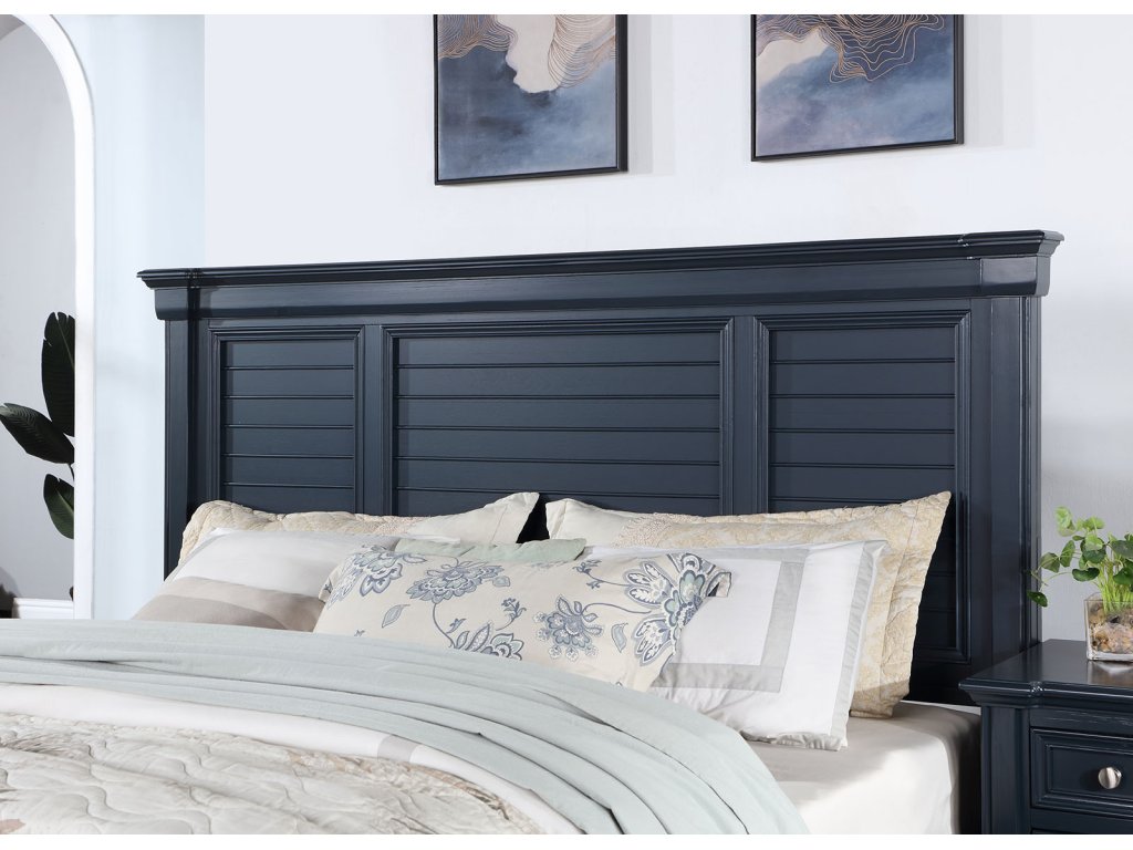 E.King Bed, Slate Blue - image 2