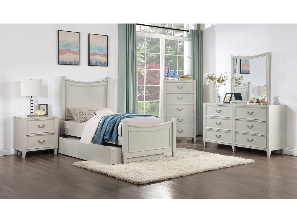 Full Bed w/ Trundle, Gray - main image